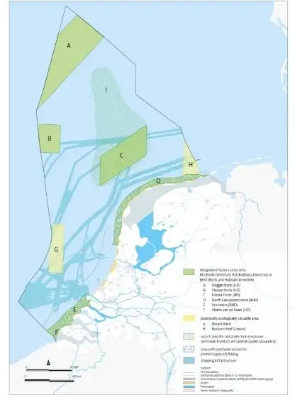 Kort over de tyske omr&aring;der.